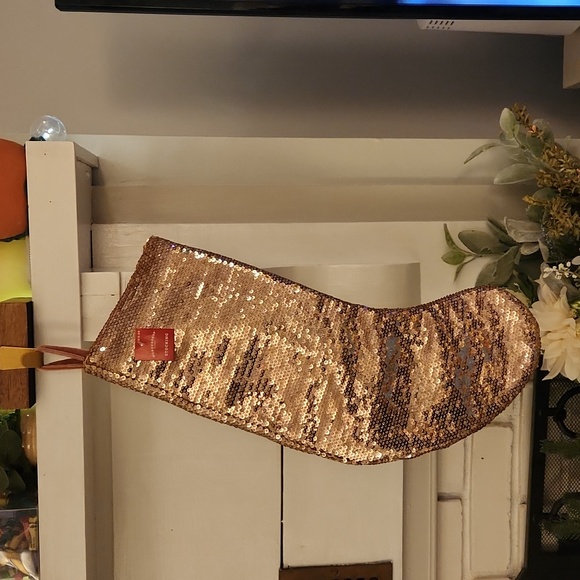 Wondershop Rose Gold Sequin Stockings - Picture 2 of 8